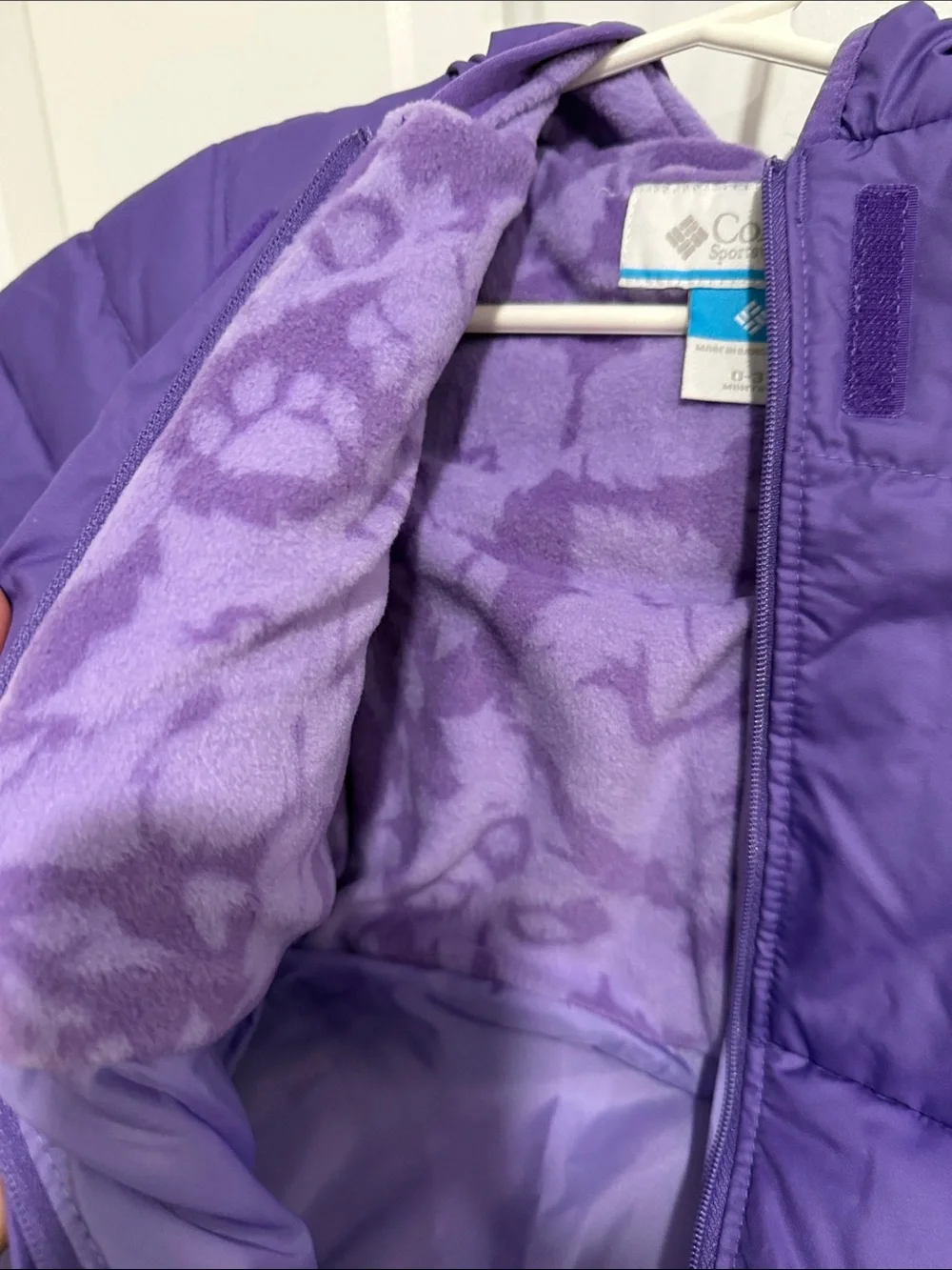 Columbia Purple Infant Puffer Bunting